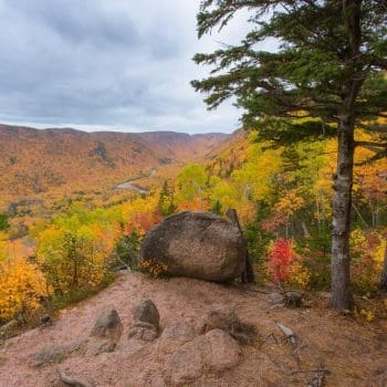 Photo of the Mountains on the Franey Trail, Home to Some of the Finest Cape Breton Hiking.